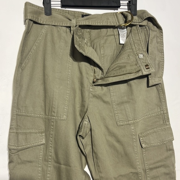 Banana Republic Utility High Rise Cargo Pants Surplus Green Size 10 - Picture 8 of 14